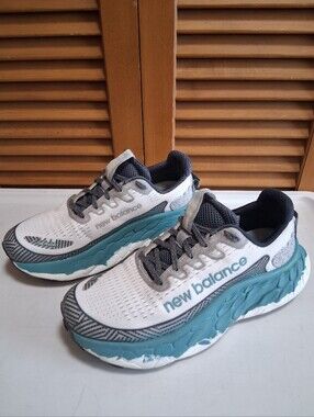 New Balance Fresh Foam X More Trail V3 Running Shoe Reflection White Teal Sz 7.5